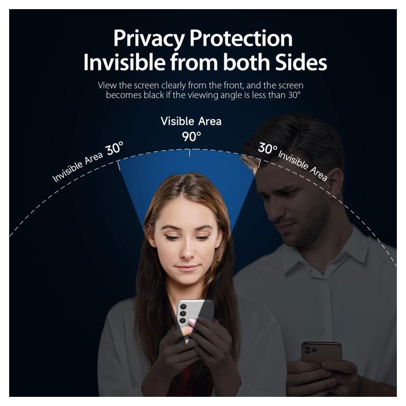 Tempered Glass Full Face Privacy Dux Ducis Apple iPhone 17 Μαύρο (1 τεμ.)