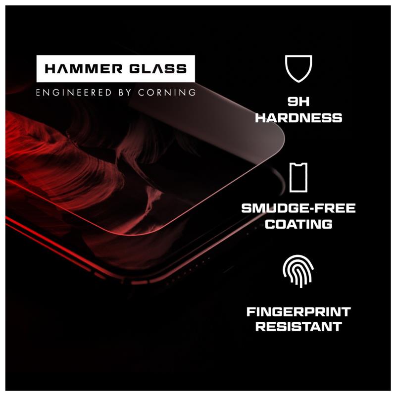 Tempered Glass Hammer Glass Apple iPhone 16 Corning (1 τεμ.)