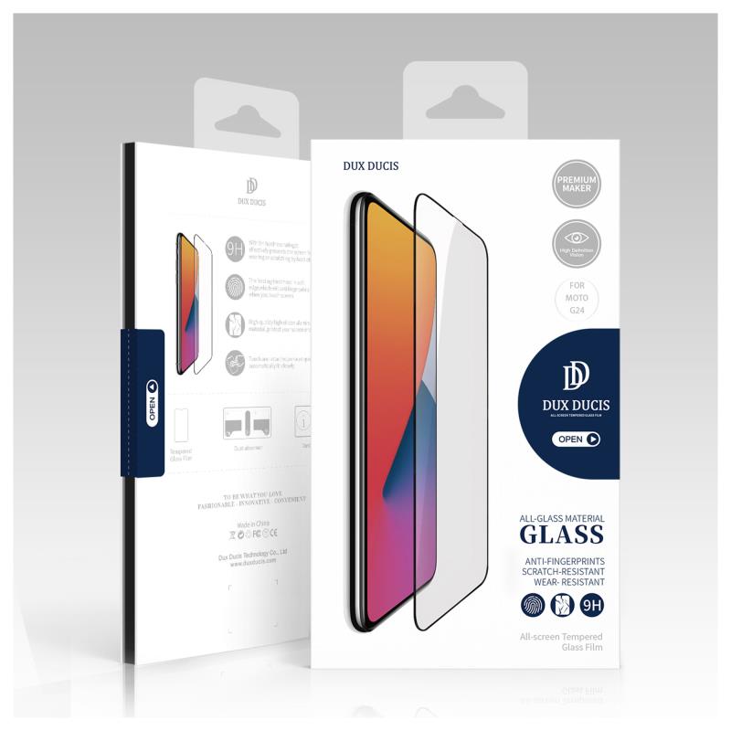 Tempered Glass Full Face Dux Ducis Motorola Moto G04/ G04s/ G24/ G24 Power Μαύρο (1 τεμ.)