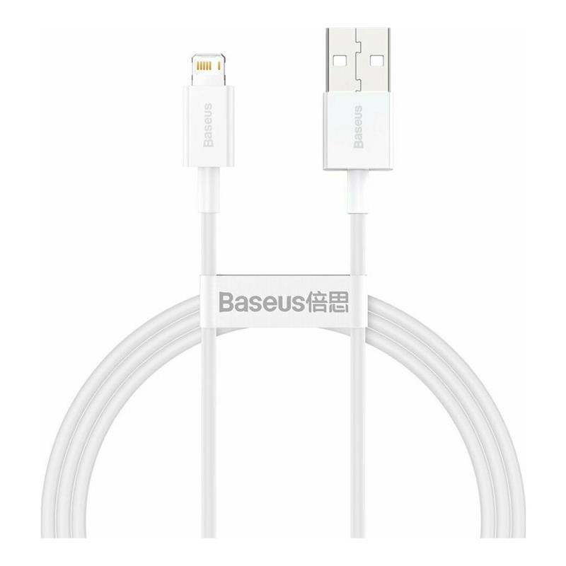 Καλώδιο Σύνδεσης USB 2.0 Baseus Superior Series USB A σε Lightning 12W 2.4A 1m Λευκό