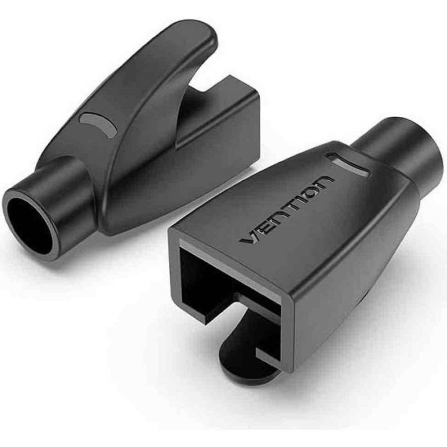 VENTION RJ45 Strain Relief Boots Black PVC Type 50 Pack (IODB0-50) (VENIODB0-50)