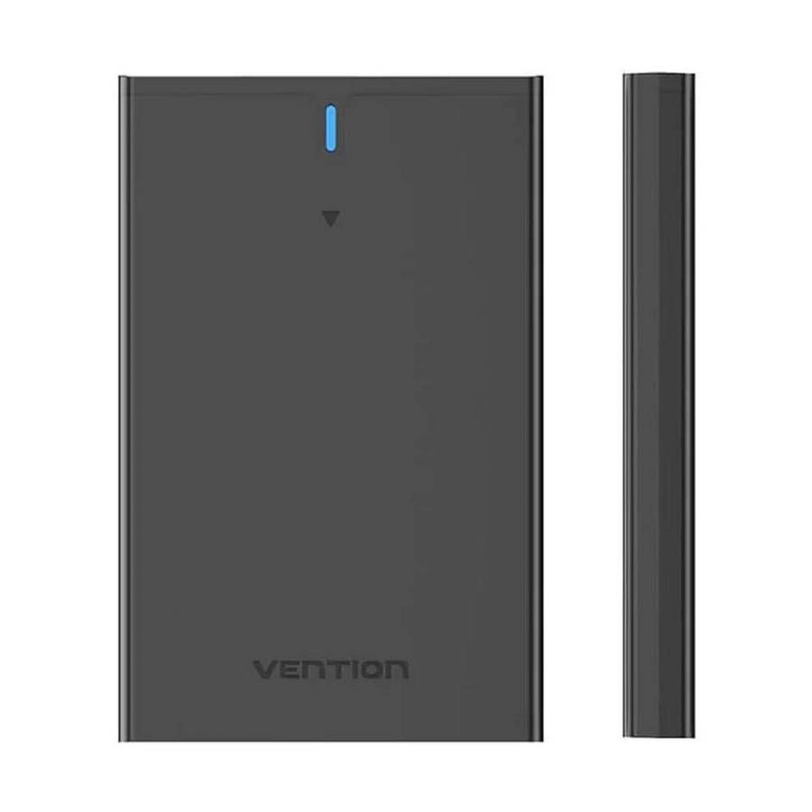 VENTION 2.5 Hard Drive Enclosure SATA III, (USB 3.1 Gen 2-C) Black (KPBB0) (VENKPBB0)