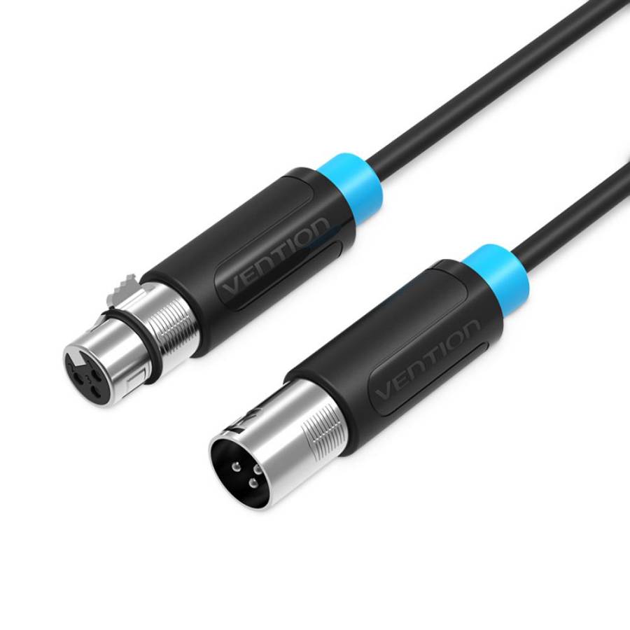 VENTION XLR Audio Extension Cable 10M Black (BBFBL) (VENBBFBL)
