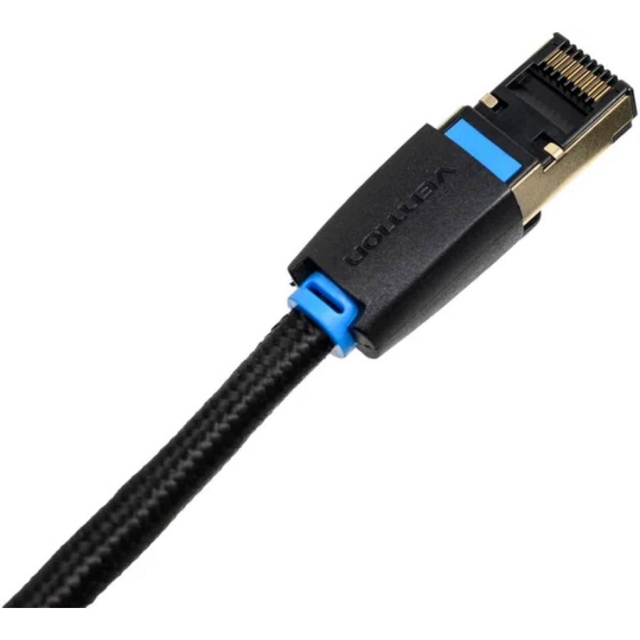 VENTION Cotton Braided Cat.8 SFTP Patch Cable 5M Black (IKGBJ) (VENIKGBJ)