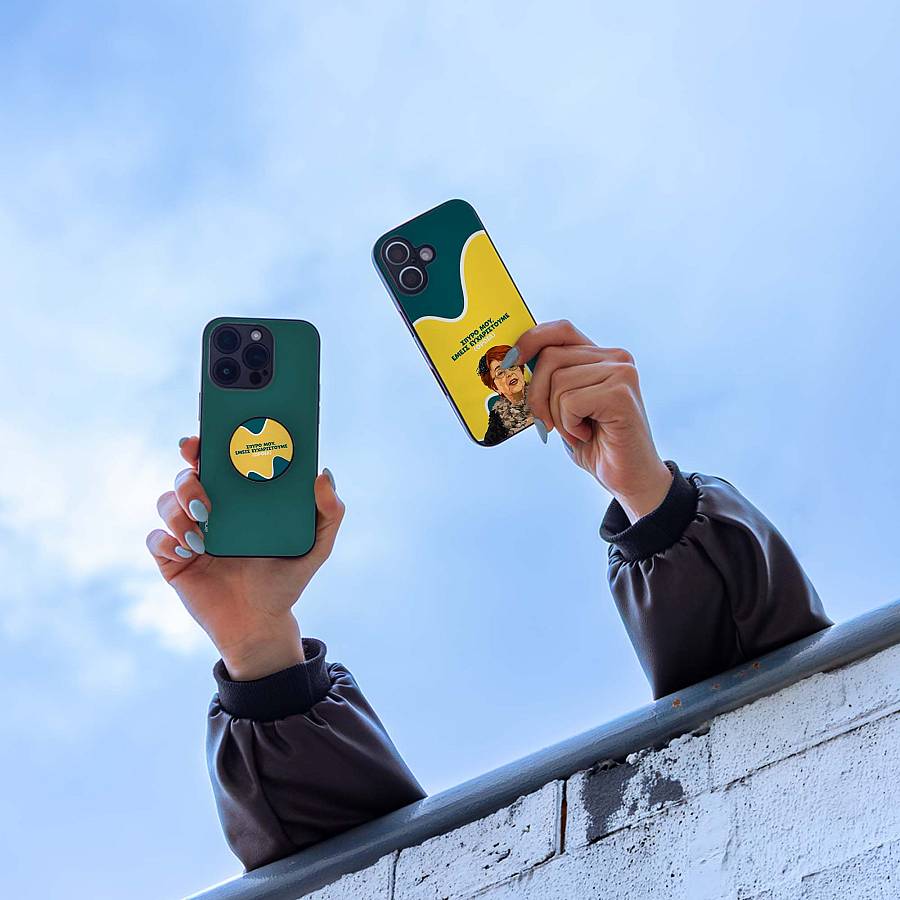 Θήκη Sonique Greek Cult TV Series για Apple iPhone 12 Ευχαριστούμε Όρθια