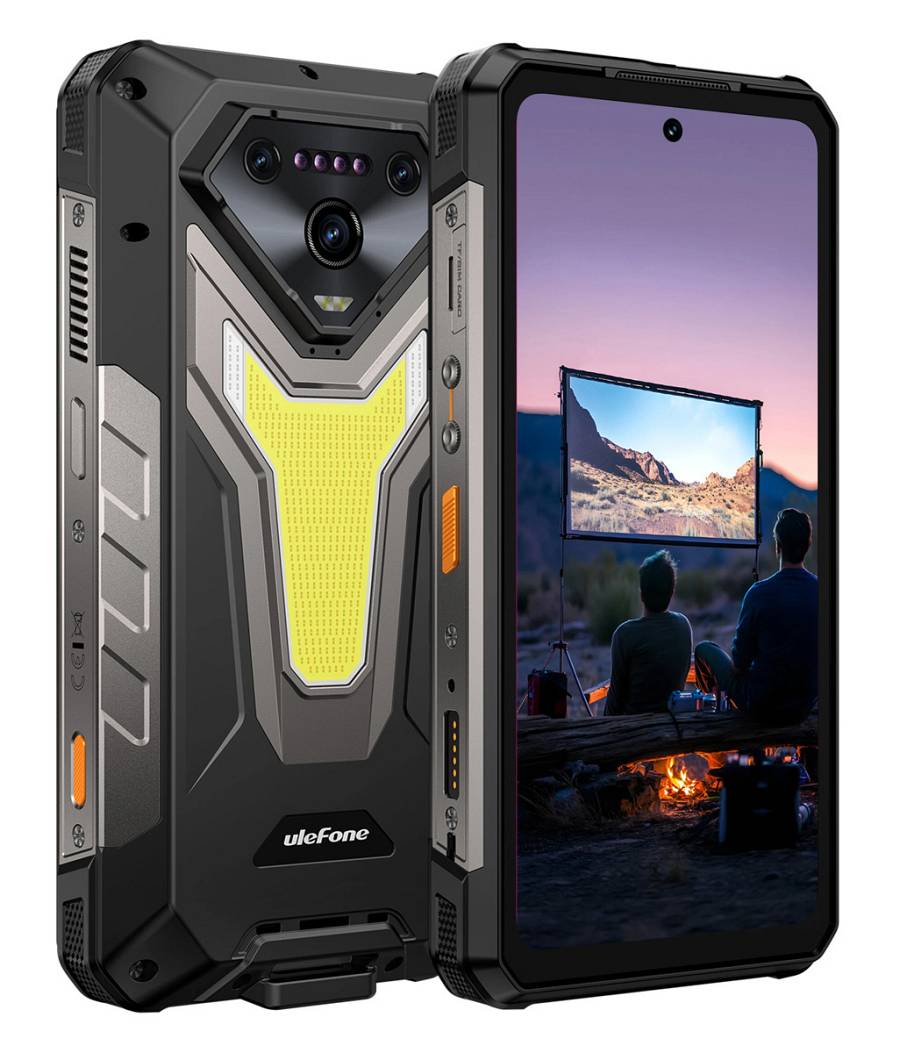 ULEFONE smartphone Armor 34 Pro Plus με βιντεοπροβολέα, 6.95, 5G, 16/512GB, 25500mAh, IP68/IP69K/MIL-STD-810H, μαύρο ARMOR34PROPLUS