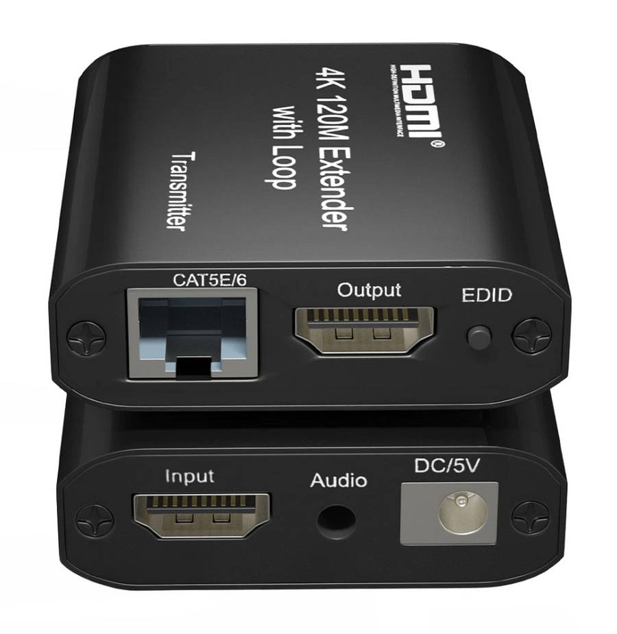 POWERTECH HDMI video extender CAB-H195 μέσω καλωδίου RJ45, 4K/30Hz, με loop, έως 120m CAB-H195