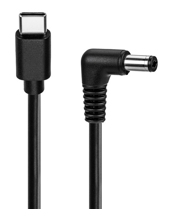 POWERTECH καλώδιο τροφοδοσίας USB-C σε DC CAB-UC097, 5.5x2.5mm, 1.5m, μαύρο CAB-UC097