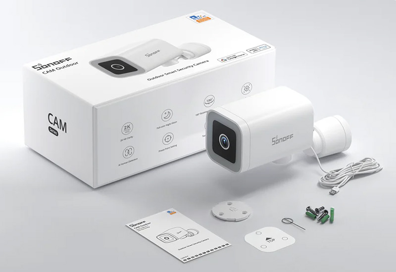 SONOFF smart κάμερα CAM-B1P, 2K, WiFi, SD, IP65 CAM-B1P