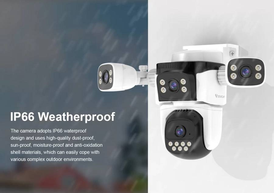 VSTARCAM smart κάμερα CS621FR, four-lens, 2MP, WiFi, SD, PTZ, IP66 CS621FR