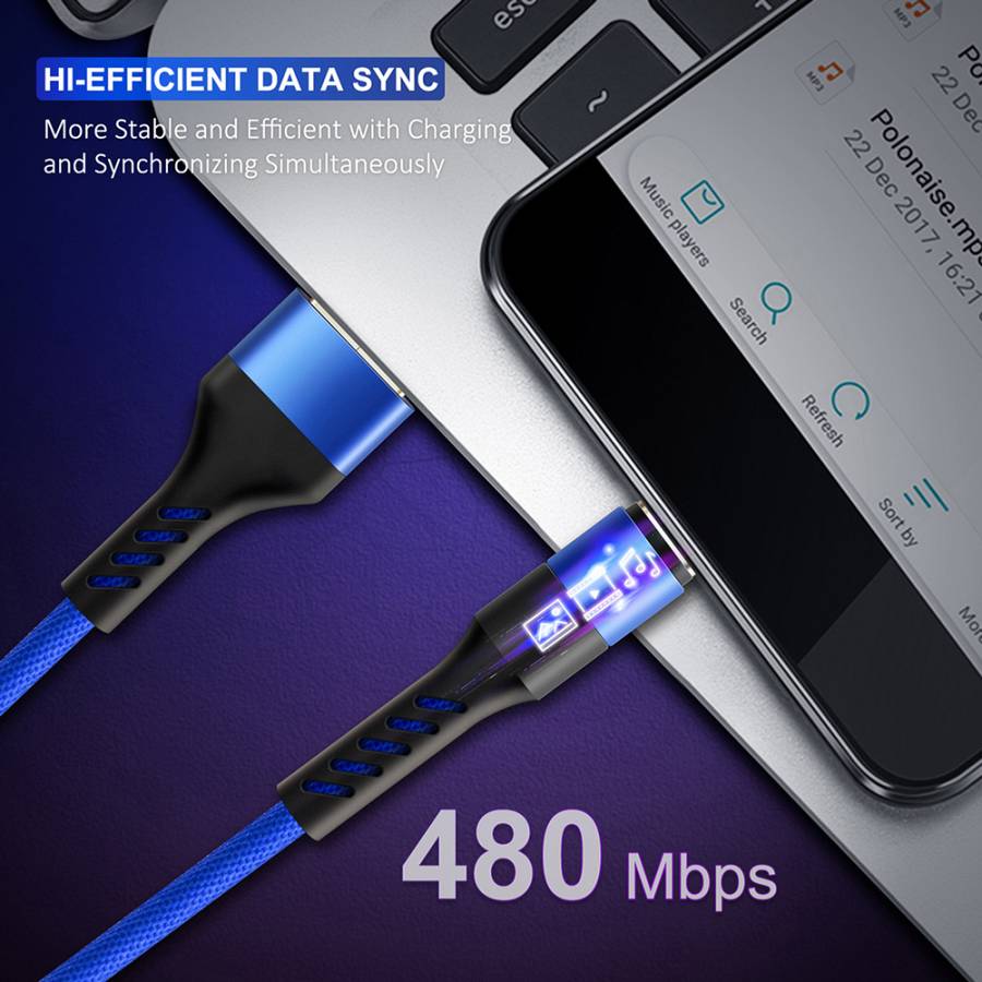 CABLETIME καλώδιο micro USB σε USB CT-C165-P05, 2.4A, 480Mbps, 1m, κόκκινο CT-C165-P05-R1