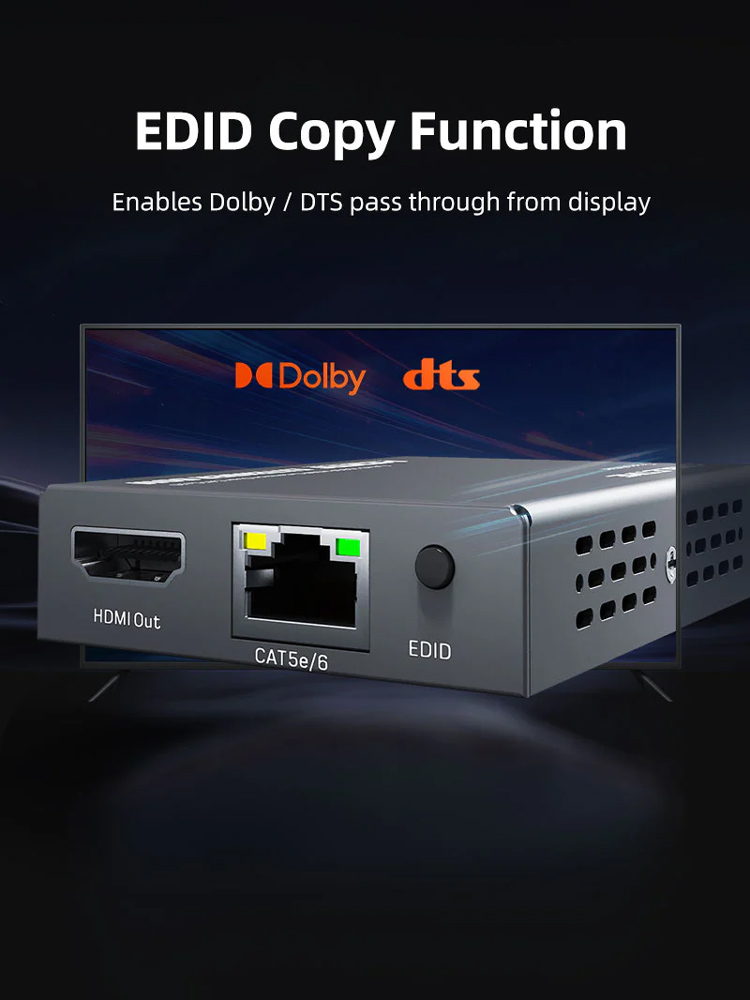 CABLETIME HDMI video extender CT-HEHD-FG60 μέσω καλωδίου RJ45, 1080p/60Hz, έως 60m CT-HEHD-FG60