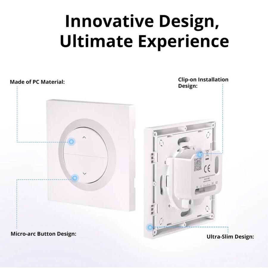 SONOFF θήκη για smart διακόπτη ERBS, πλαστική, λευκή ERBS