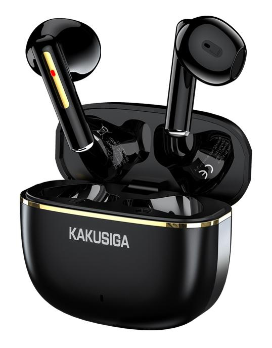 KAKUSIGA earphones με θήκη φόρτισης KSC-1482, True Wireless, 15mm, 35/300mAh, μαύρα KSC-1482-BK