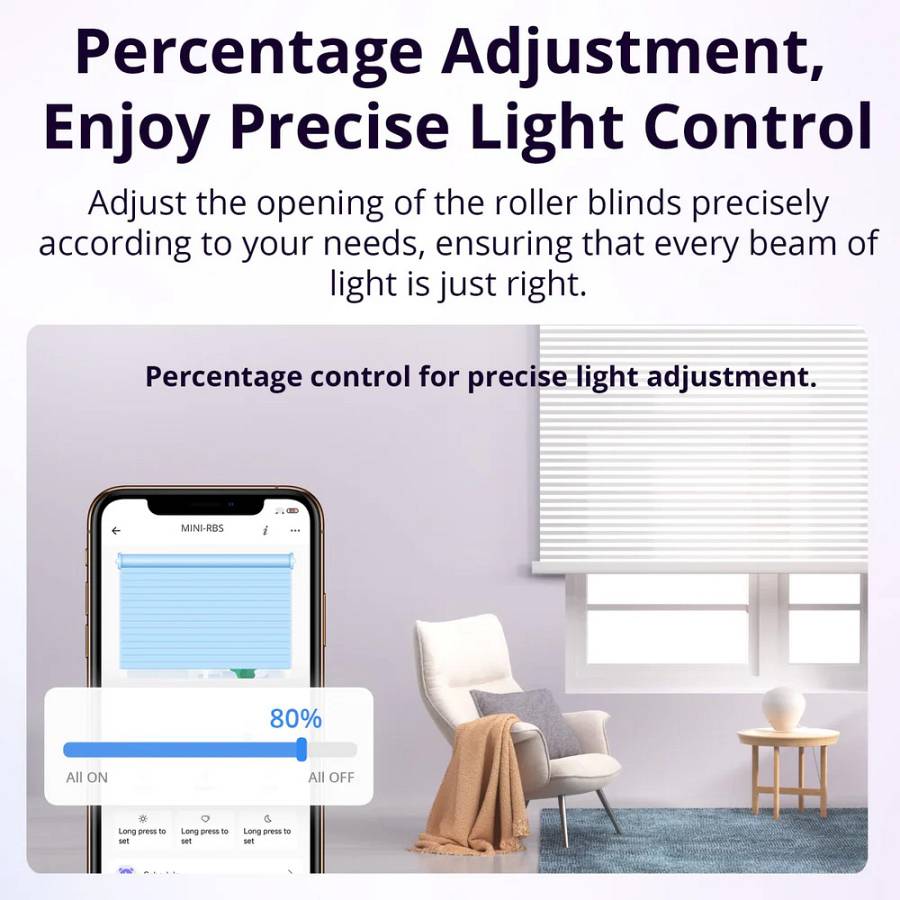 SONOFF smart διακόπτης MINI-RBS για μηχανισμό κουρτινών, WiFi, συμβατός με Matter, λευκός MINI-RBS