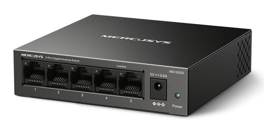 MERCUSYS desktop switch MS105GS, 5x Gigabit θύρες, V2.0 MS105GS