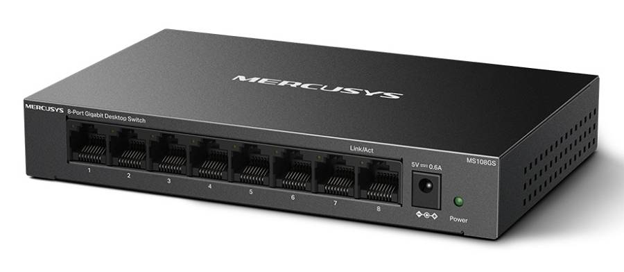 MERCUSYS desktop switch MS108GS, 8x Gigabit θύρες, V1.0 MS108GS
