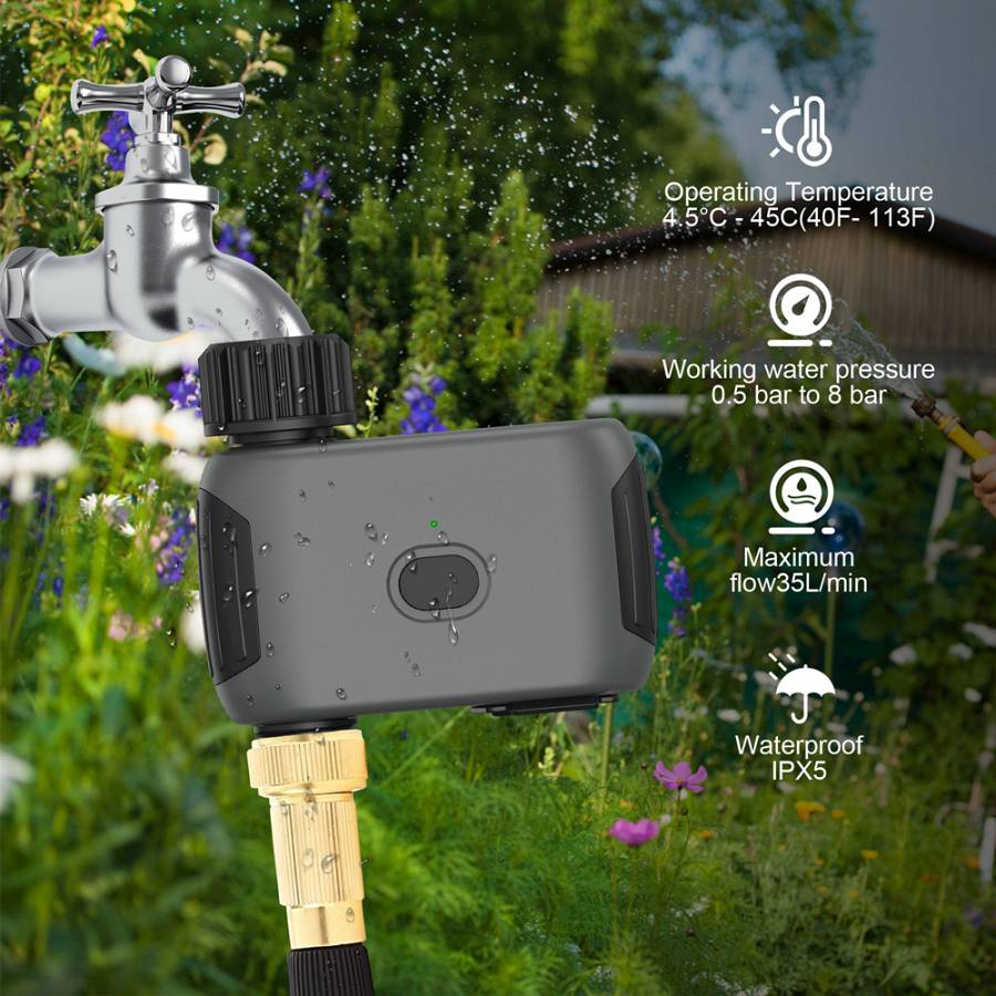 INHOCON smart προγραμματιστής ποτίσματος SGW03W, WiFi, IP55 SGW03W