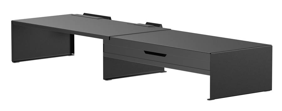 BRATECK επιτραπέζια βάση για οθόνη/laptop/smartphone/tablet STB-128-02 με συρτάρι, 13-32, έως 20kg, heavy duty, μαύρη STB-128-02