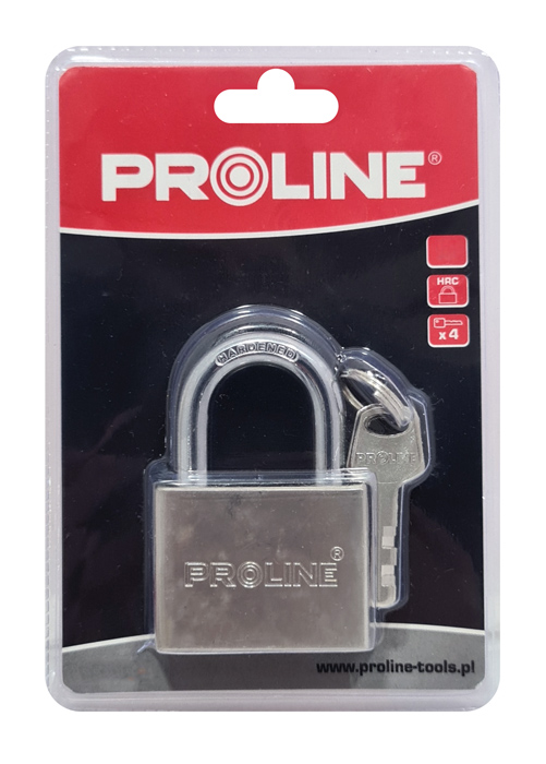 PROLINE λουκέτο ασφαλείας 24860, 4x κλειδιά, μεταλλικό, 60mm PR-24860