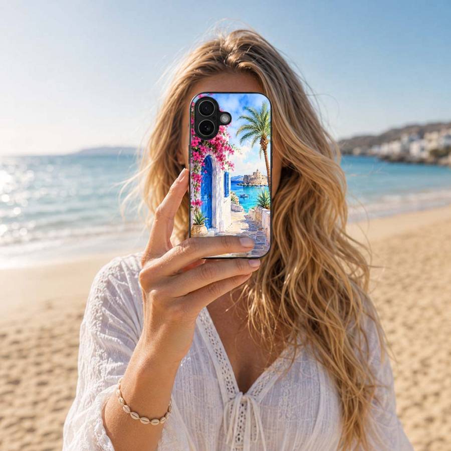 Θήκη Sonique Greek Island Muse Series για Google Pixel 8 5G Σοκάκι Ρόδου