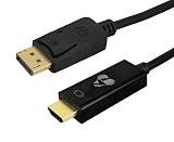 POWERTECH καλώδιο DisplayPort σε HDMI CAB-H185, 4K/30Hz, 21.6 Gbps, 3m, μαύρο CAB-H185